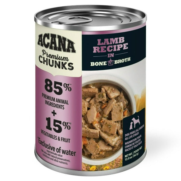 Canned dog food