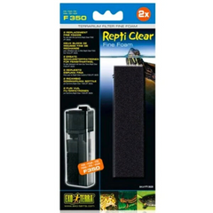2-Pack Exo Terra Repti Clear Fine Foam Refills for F250F350 Terrarium Filters