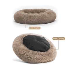 Cozy round bed for large pets