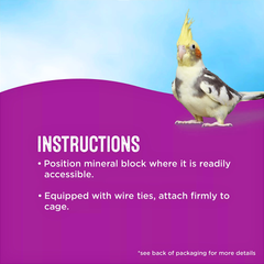 3.5oz Mineral Block Calcium Support for SmallMedium Birds