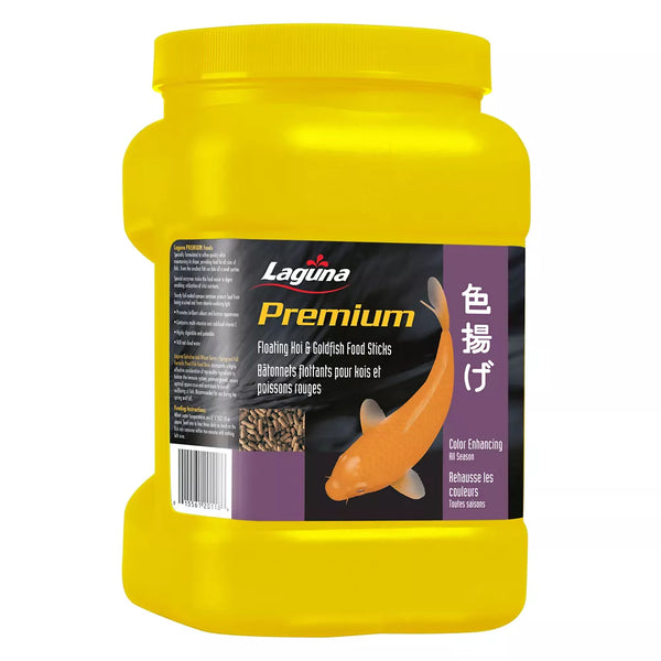 Laguna Premium Color Enhancing Koi & Goldfish Sticks Fish Food