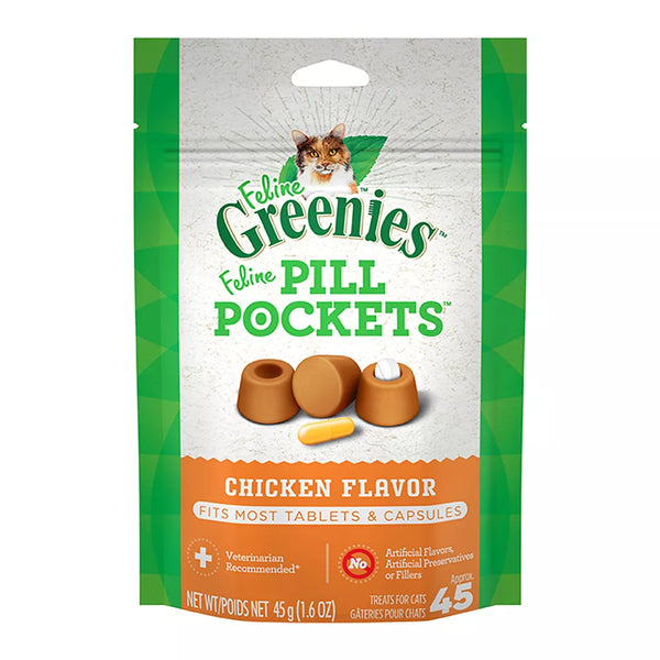 Greenies™ Feline Pill Pockets Cat Treats - Chicken