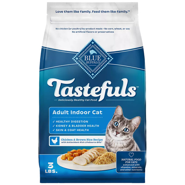 Blue Buffalo Tastefuls Adult Indoor Cat Dry Food - Natural, Chicken & Brown Rice