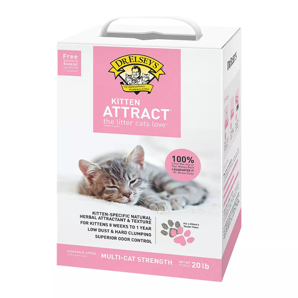 Dr. Elsey's Precious Cat Kitten Attract Clumping Multi-Cat Clay Cat Litter - Low Dust