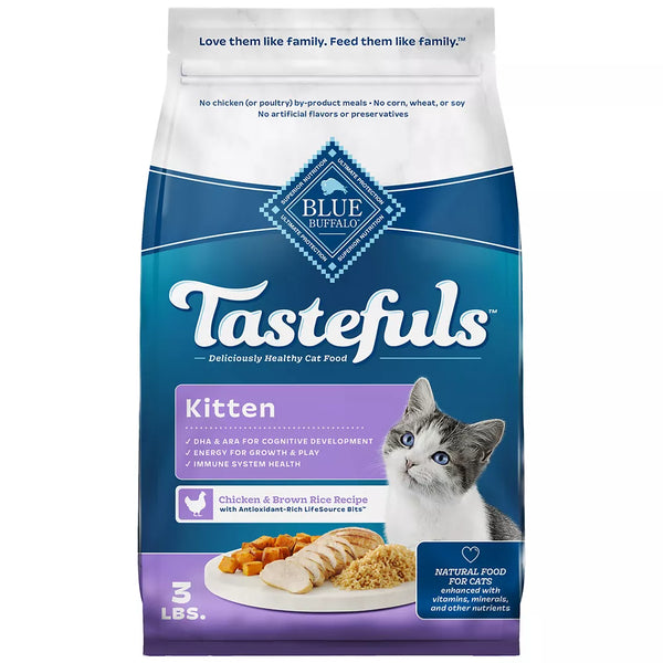 Blue Buffalo Tastefuls Kitten Dry Food - Natural, Chicken & Brown Rice