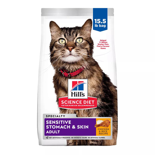 Hill's® Science Diet® Sensitive Stomach & Skin Adult Dry Cat Food - Chicken