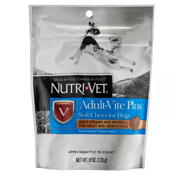 Nutri-Vet® Adult-Vite Plus ™ Soft Chews for Dogs - Chicken Flavour