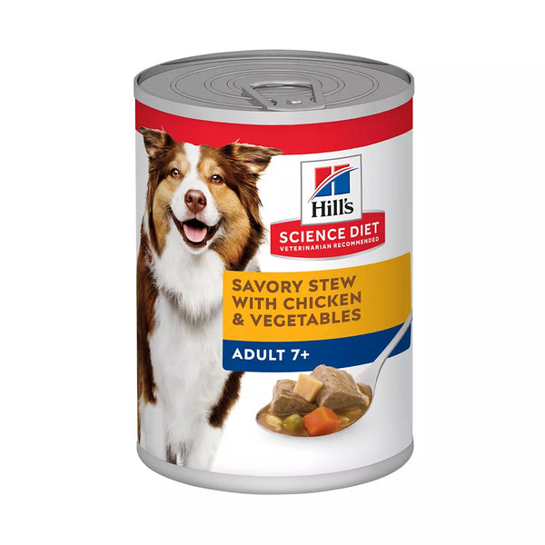 Hill's® Science Diet® Savory Stew Senior 7+ Wet Dog Food - Chicken & Vegetable, 12.8 oz