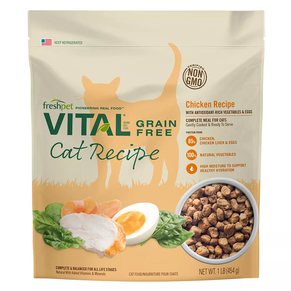 Freshpet® Vital Cat Food - Grain Free, Chicken & Chicken Liver, 1 LB
