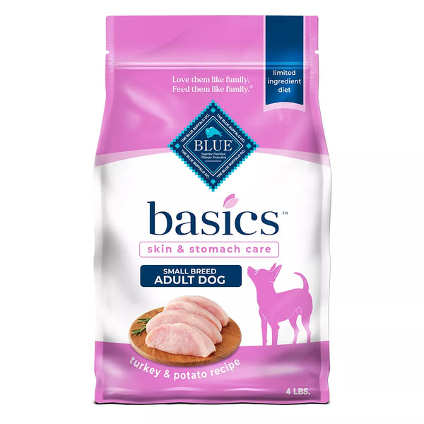 Blue Buffalo® Basics Skin & Stomach Care Small Breed Adult Dog Dry Food - Turkey & Potato, 4 lb