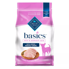 Blue Buffalo® Basics Skin & Stomach Care Small Breed Adult Dog Dry Food - Turkey & Potato, 4 lb