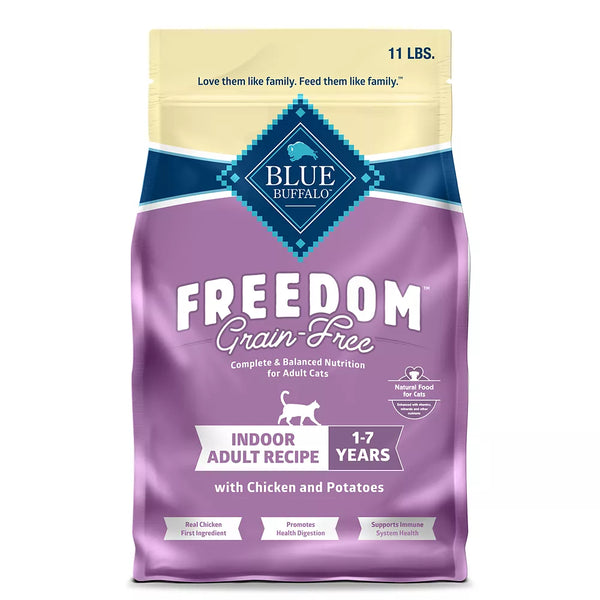 Blue Buffalo Freedom Adult Dry Cat Food - Grain Free, Chicken