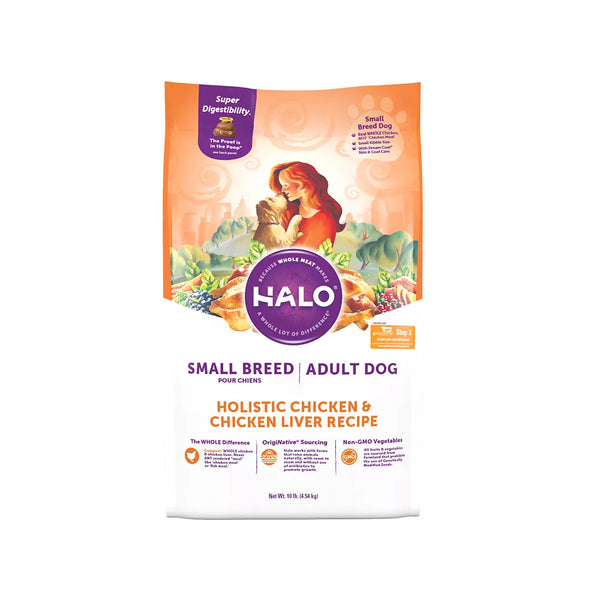 HALO® DreamCoat Small Breed Adult Dry Dog Food - Natural, Holistic Chicken