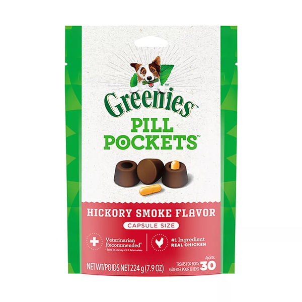 Greenies Pill Pockets Dog Treats for Capsules - Hickory Smoke