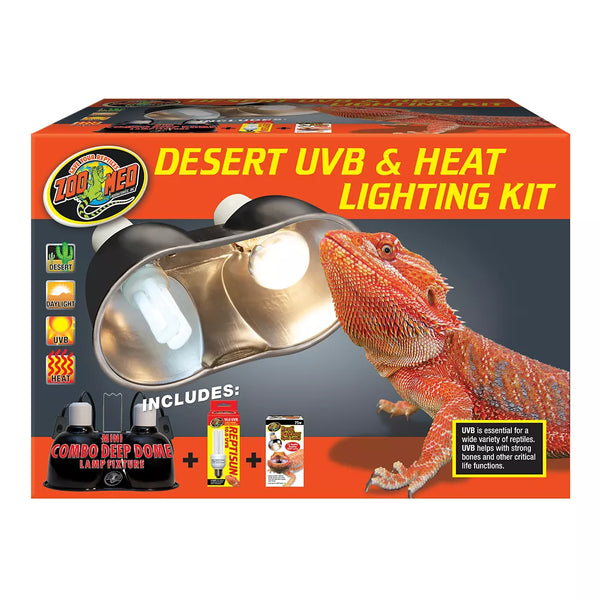 Zoo Med Desert UVB & Heat Lighting Kit