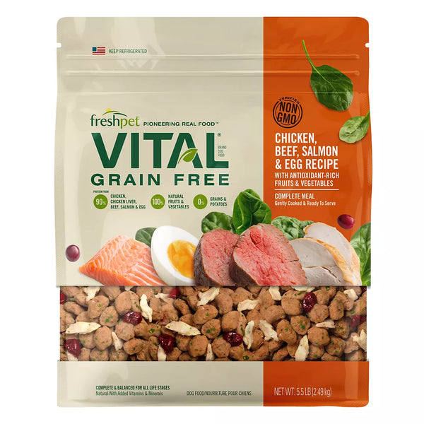 Freshpet® Vital™ Grain Free Complete Meals Chicken, Beef, Salmon & Egg Adult Dog Food