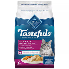 Blue Buffalo® Tastefuls™ Hairball Control Adult 7+ Dry Cat Food - Natural, Chicken & Brown Ric