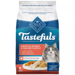 Blue Buffalo Tastefuls Adult Cat Weight & Hairball Control Dry Food - Natural, Chicken & Brown Rice