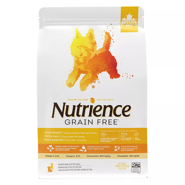 Nutrience® Grain Free Turkey, Chicken & Herring Small Breed Dog Food