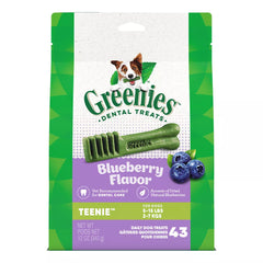Greenies™ Adult Teenie Dog Dental Treats - Natural, Oral Health, Blueberry