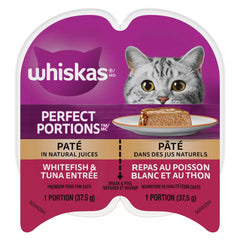 Whiskas Perfect Portions Adult Wet Cat Food Whitefish & Tuna Paté