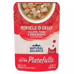 Natural Balance Platefulls Adult Cat Food - Grain Free, Salmon, Tuna & Crab