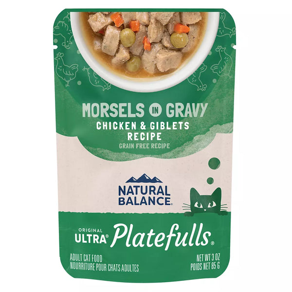 Natural Balance Platefulls Adult Cat Food - Grain Free, Chicken & Giblets