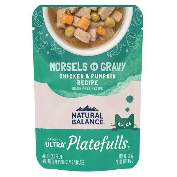Natural Balance Platefulls Adult Cat Food - Grain Free, Chicken & Pumpkin