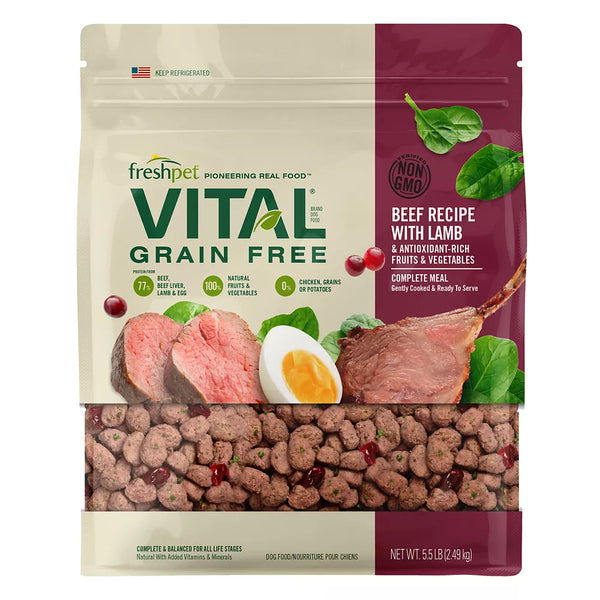 Freshpet® Vital™ Grain Free Complete Meals Beef with Lamb Adult Dog Food
