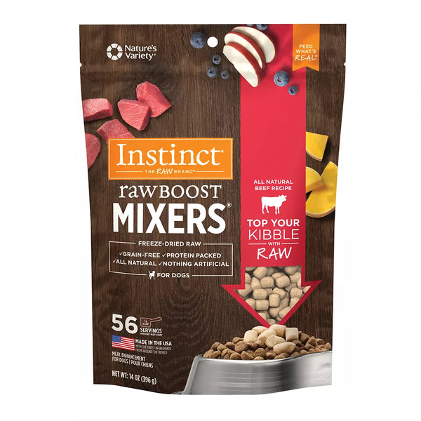 Instinct® Raw Boost Mixers Freeze-Dried All Life Stages Dog Food Topper - Raw, Grain Free, Beef