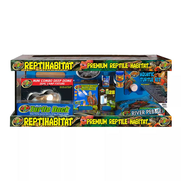 Zoo Med ReptiHabitat Aquatic Turtle Kit, 20 Gallon