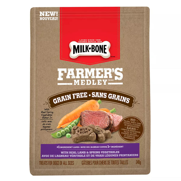 Milk-Bone Farmer's Medley Dog Treat - Grain Free, Lamb & Vegetables