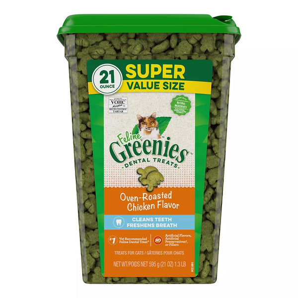 Greenies™ Feline Greenies Adult Cat Dental Treats - Dental Care, Natural, Chicken