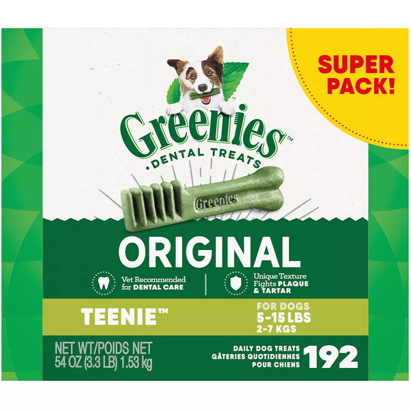 Greenies™ Adult Teenie Dog Dental Treats - Natural, Oral Health, Original