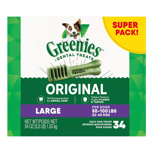 Greenies™ Adult Large Dog Dental Treats - Natural, Oral Health, Original