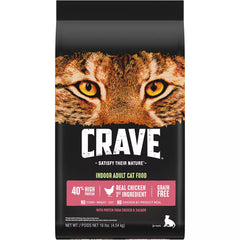 Crave™ High Protein Indoor Adult Dry Cat Food - Grain Free, Chicken & Salmon