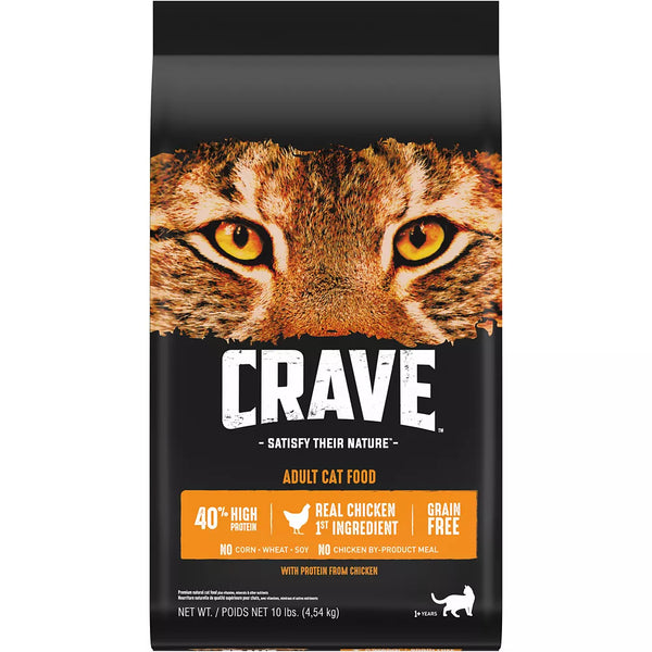 Crave High Protein Adult Dry Cat Food - Grain Free, Chicken