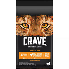 Crave High Protein Adult Dry Cat Food - Grain Free, Chicken