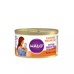 HALO® Kitten Food - Natural, Grain Free, Holistic Chicken Recipe Pate