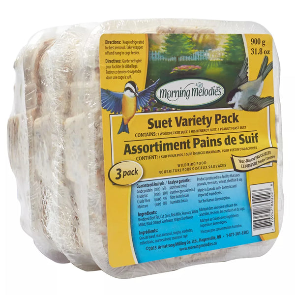 Morning Melodies™ Suet Variety Pack - 3 Pack
