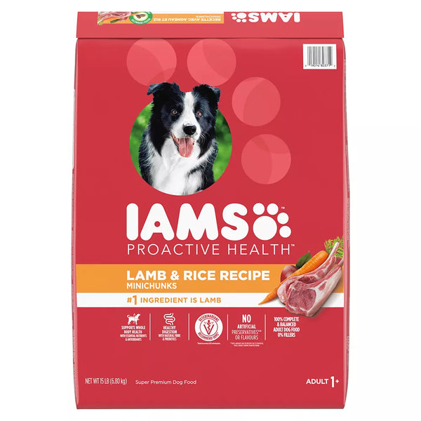 Iams Proactive Health Minichunks Adult Dry Dog Food with Real Lamb & Rice