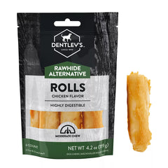 Dentley's® Rawhide-Free Small Chicken Roll Dog Chew - 6 Count