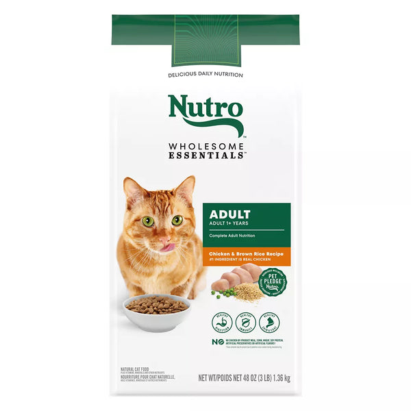 Nutro Wholesome Essentials ™ Adult Dry Cat Food - Non-GMO, Natural, Chicken & Brown Rice