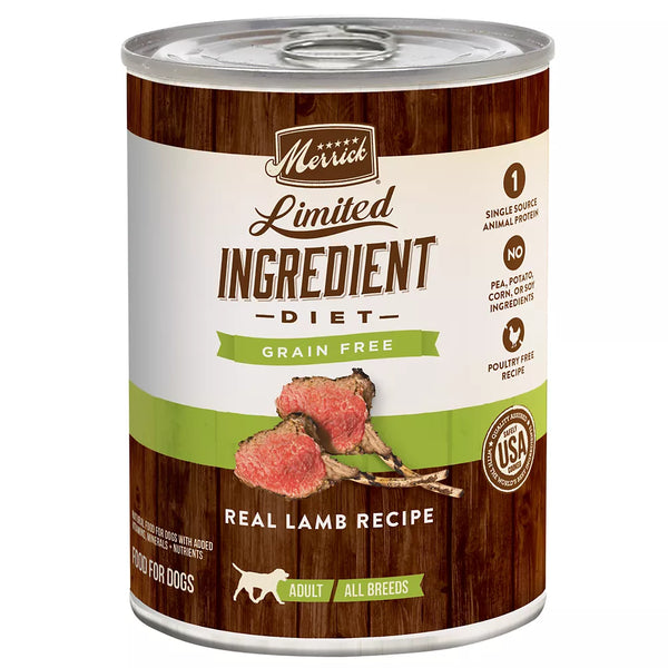 Merrick® Limited Ingredient Diet® Adult Wet Dog Food - Grain Free, Lamb, 12.7 oz