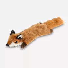 Joyhound® Crazy Comfy Realistic Fox Flattie Dog Toy - Crinkle, Squeaker