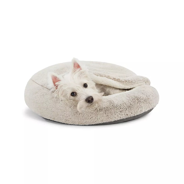 Top Paw® Faux Fur Snuggler Cave Dog Bed