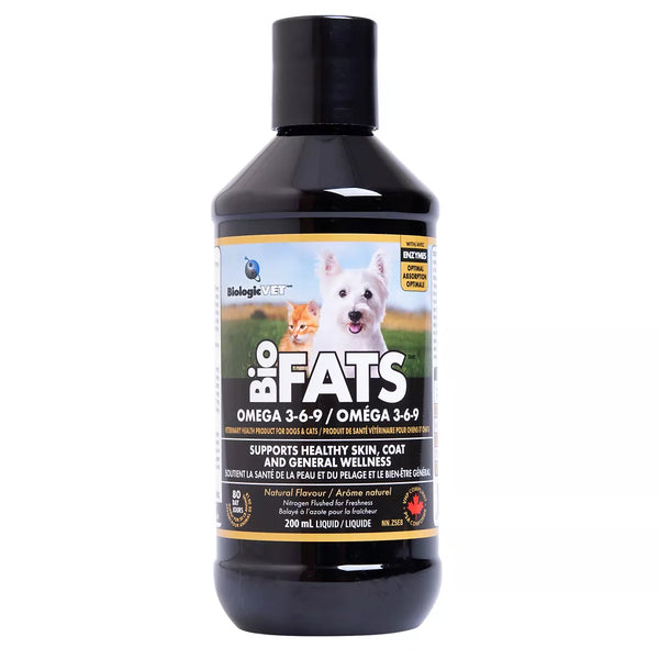 BiologicVET™ BioFATS™ Omega 3-6-9 Liquid Supplement for Dogs & Cats - 1 to 40 Lbs