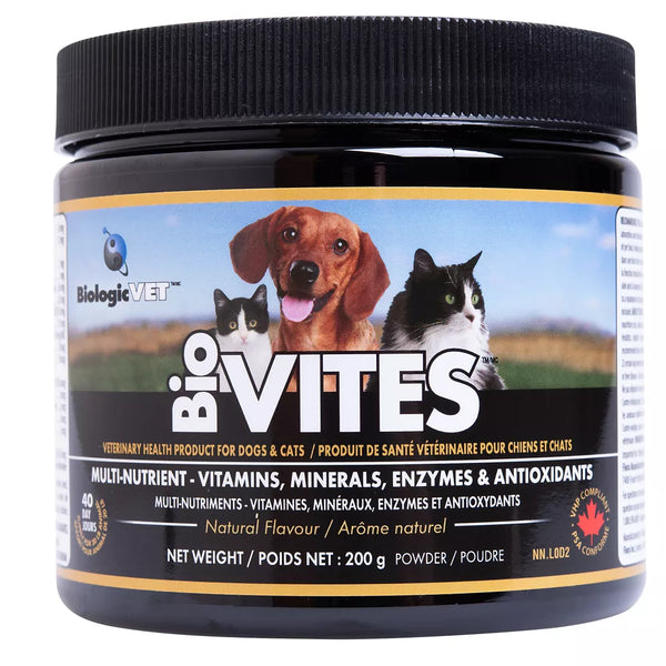BiologicVET™ BioVITES™ Multi-Nutrient Powder for Dogs & Cats - 1 to 30 Lbs