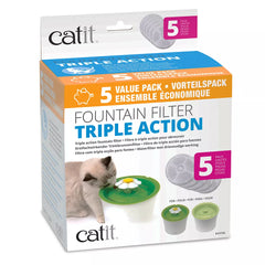 Catit® 2.0 Flower Cat Fountain Triple Action Filters - 5 pack