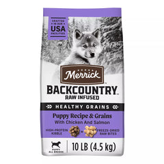 Merrick® Backcountry® Raw Infused Puppy Dry Dog Food - Healthy Grains, Chicken & Salmon